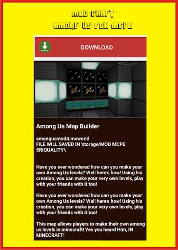 Mod Craft Among Us for MCPE screenshot 1