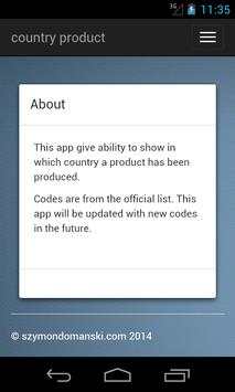 Country Product Barcode scaner screenshot 9