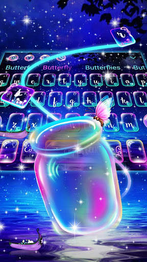 Crystal Sparklling Bottel Keyboard screenshot 2
