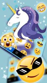 Cartoon Unicorn Keyboard Theme screenshot 3