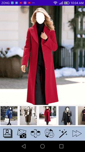 Long Coat Photo Montage  Girls screenshot 2