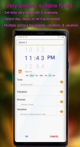 Vacation clock (with Widget) screenshot 3