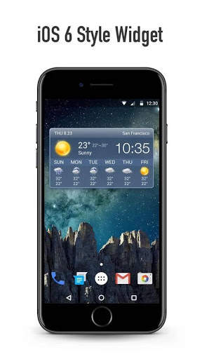 OS Style Daily live weather forecast screenshot 1