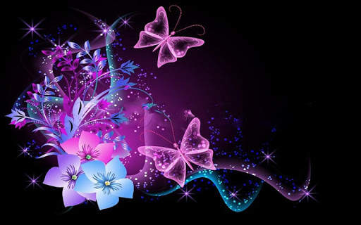 Neon Butterfly Wallpaper screenshot 3