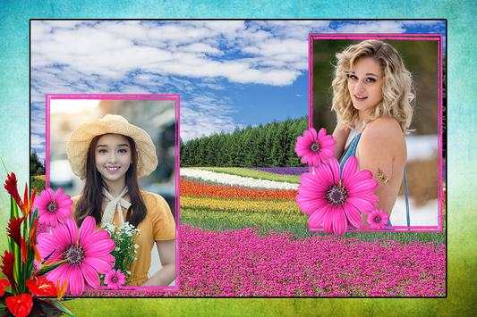 Flower Dual Photo Frame screenshot 1