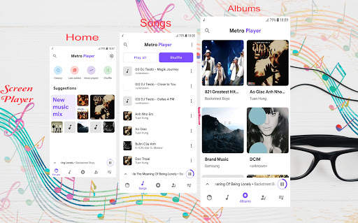 Metro - MP3 Player - Music Player, Equalizer screenshot 2