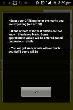GATE score calculator screenshot 1