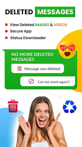 Recover Deleted Messages & Media for whatsapp screenshot 1