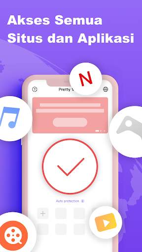 VPN Gratis & Proxy Aman - Pretty VPN screenshot 3