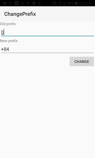 Change prefix number screenshot 1