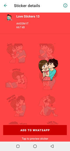 WAStickerApps -Romantic Love Stickers For WhatsApp screenshot 5