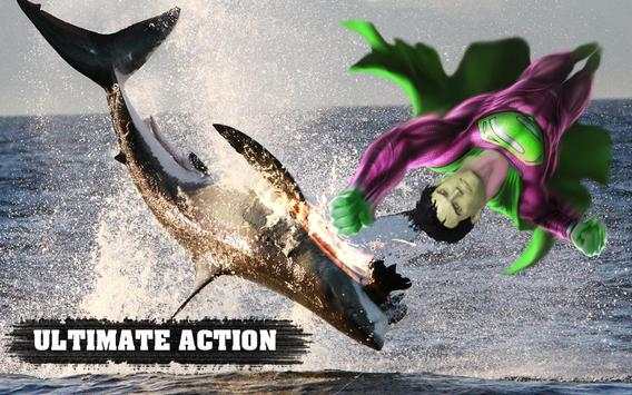 Superhero VS Shark Attack Game screenshot 4