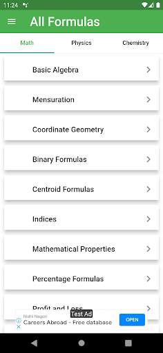 All Formulas screenshot 1