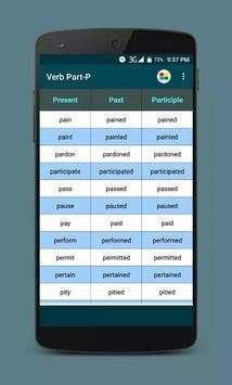 English Irregular Regular Verb screenshot 4