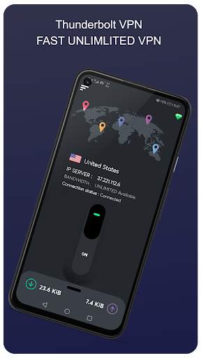 Thunderbolt VPN - Unlimited , free, fast, Safe VPN screenshot 1