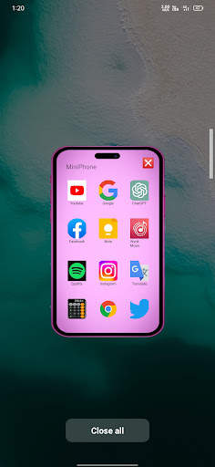 Mini Phone - Floating Apps स्क्रीनशॉट 7