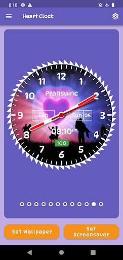 Heart Clock Live Wallpaper screenshot 6