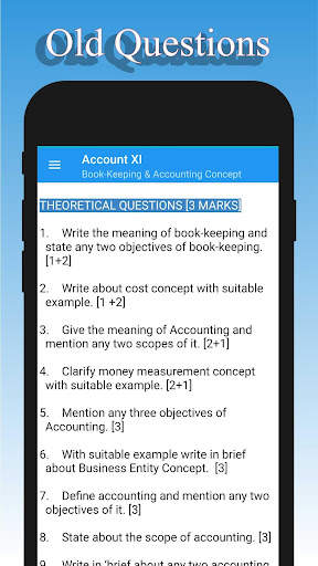 Account class 11 | Grade XI Account Theory offline screenshot 3
