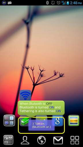 Bluetooth Tethering On Off screenshot 2