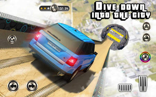 Mega Ramp Cruiser Car Stunt Racing Games 2018 screenshot 14
