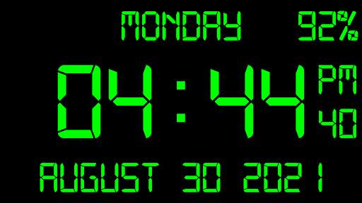 Digital Clock Live Wallpaper-7 screenshot 14