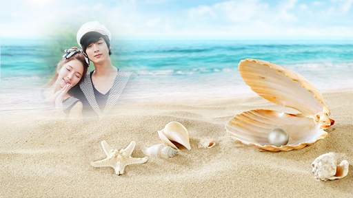 กรอบรูปเปลือกหอย ชายหาด แต่งรูปสวยๆ screenshot 5