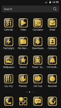 CM Launcher Luxury Gold screenshot 2