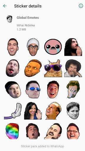 Stickers Emotes from Twitch for WhatsApp screenshot 2