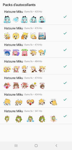 Stickers Wa Hatsune Miku screenshot 2