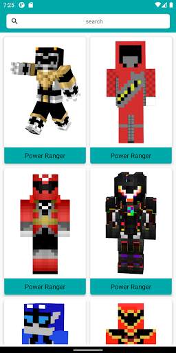 Superhero Rangers Skins for Minecraft screenshot 1