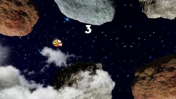 Flappy Angry Bird in Space स्क्रीनशॉट 2