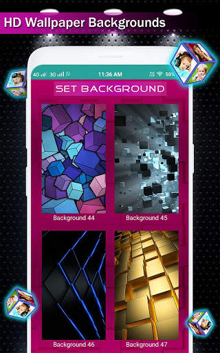 Photo Frame Live Wallpaper 3D Cube Screensaver app screenshot 15