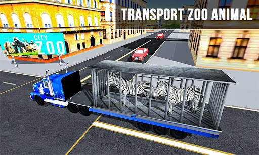 Wild Animal Zoo Transporter 3D Truck Driving Game screenshot 5
