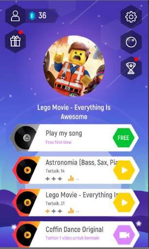 Lego Movie - Everything Is Awesome Magic Hop Games screenshot 2