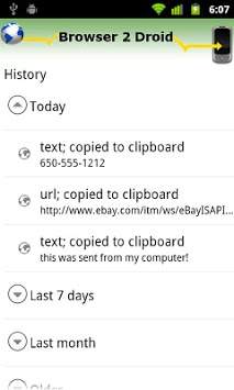 Browser 2 Droid screenshot 1
