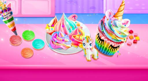 Cupcake Rainbow Maker! Unicorn Cone Cupcake screenshot 4