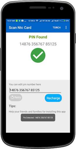 Recharge Card Scanner for NTC and Ncell Users स्क्रीनशॉट 2