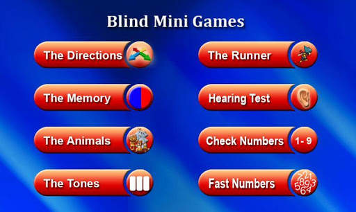 Blind Mini Games स्क्रीनशॉट 1