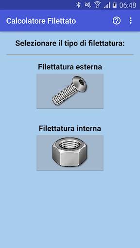 Calcolatore Filettato screenshot 1