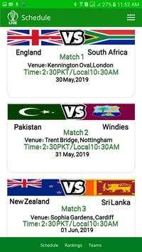 ICC Cricket World Cup Live 2019 (Schedule) screenshot 7
