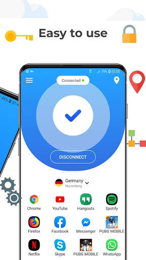ExaVPN - WiFi Koruması için Hızlı ve Ücretsiz VPN screenshot 2