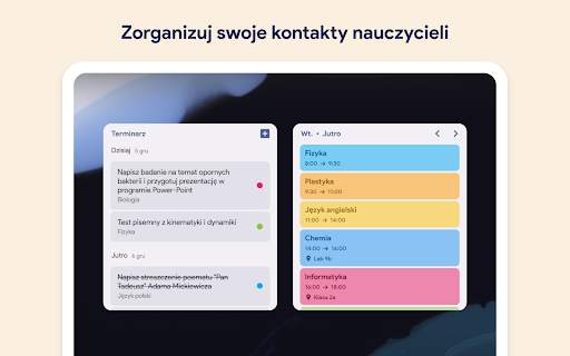 Kalendarz Szkolny: Plan lekcji screenshot 14