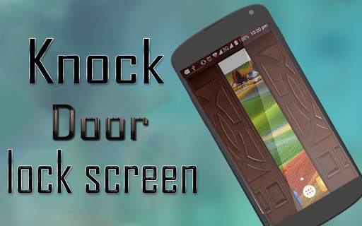 Wooden Knock Door Lock Screen screenshot 1
