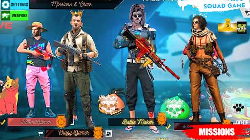 Squad Survival freefire Game Battleground Shooter screenshot 1
