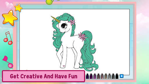 Unicorn Coloring Games Puzzle screenshot 3