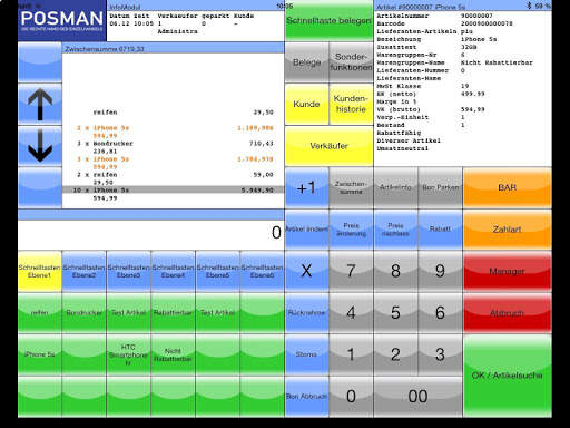 POSMANapp - die mobile Kasse screenshot 1