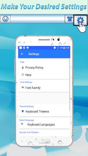 Water Drops Keyboard: Water Effects Themes Emojis screenshot 9