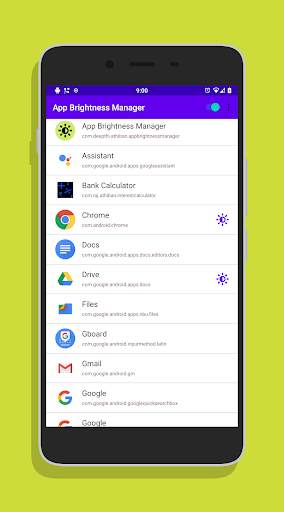 App Brightness Manager Free screenshot 1