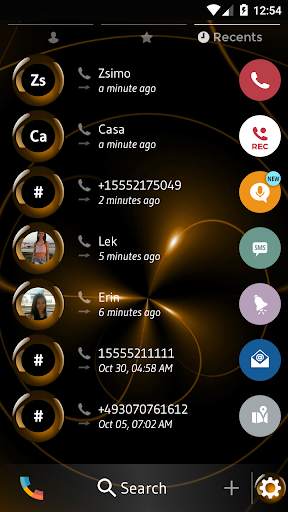 Sphere Orange Phone Theme screenshot 4