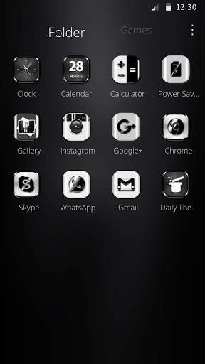 Black Apple Bubble Theme screenshot 6